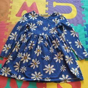 Mini Boden Blue and White Daisy Dress
